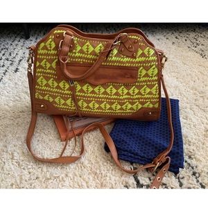 Rebecca mink off leather satchel